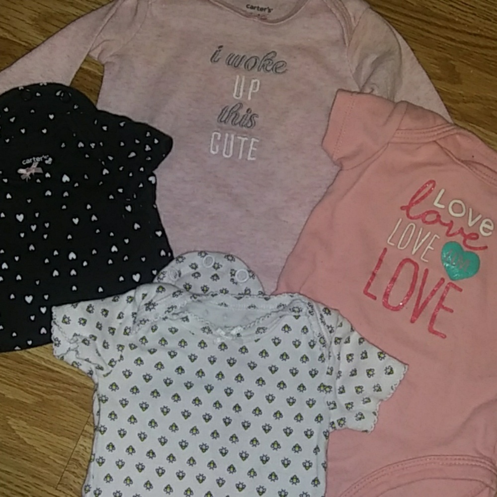 Carter's onsies and shirt